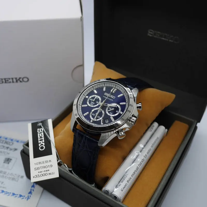 Seiko Spirit Chronograph Blue Dial Men’s Watch- SBTR019